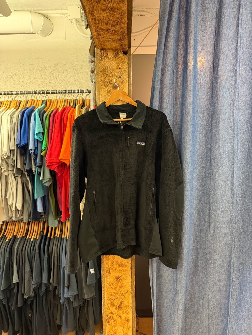 Vintage Patagonia fleece black zip up